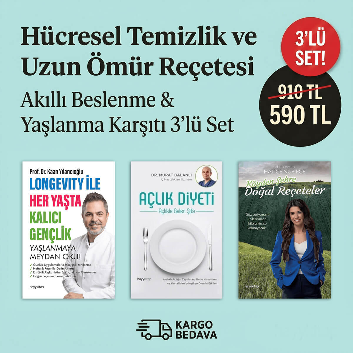 Akıllı Beslenme & Yaşlanma Karşıtı 3'lü Set-1