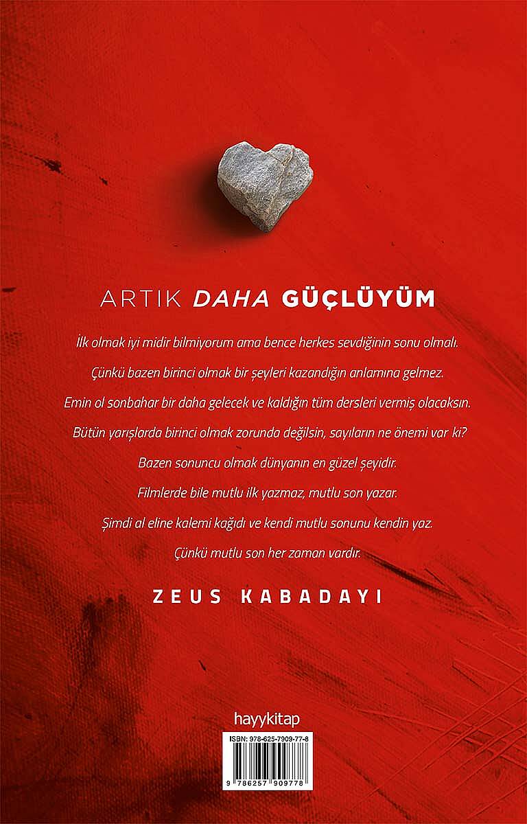 Artık Daha Güçlüyüm - Zeus Kabadayı - Kitap Kapak Görseli 2