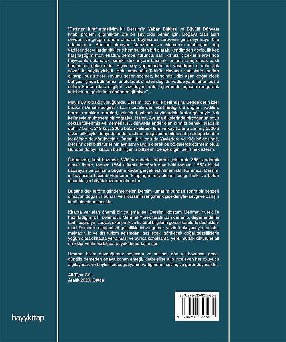 Dersim’in Yaban Bitkileri ve Büyülü Dünyası - Ali Tiyar Gök - Kitap Kapak Görseli 2