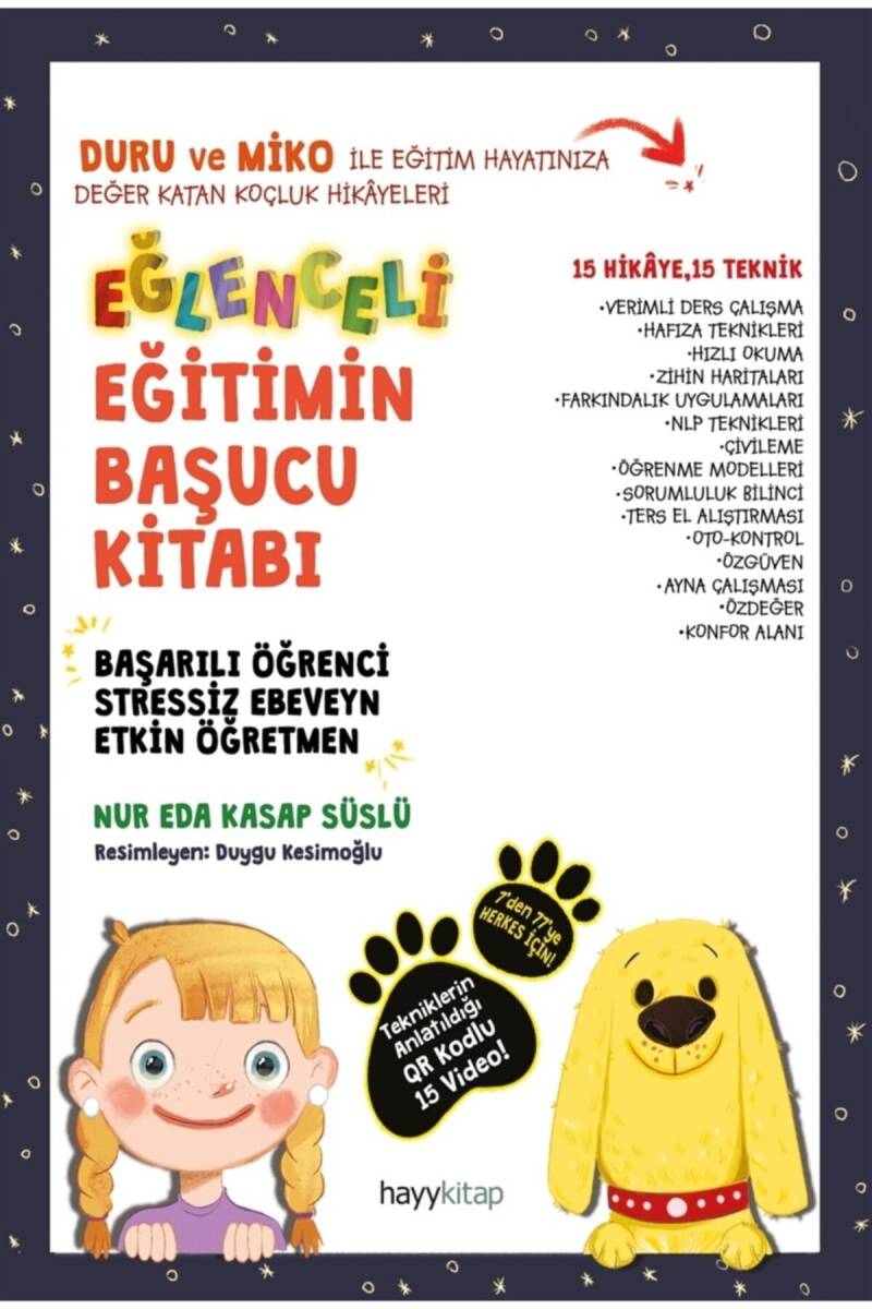 Eğlenceli Eğitimin Başucu Kitabı - Nur Eda Kasap Süslü - Kitap Kapak Görseli 1