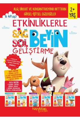 Etkinliklerle Sağ Beyin Sol Beyin Geliştirme (2+ Yaş) 6’lı Set - Canan Öztürk