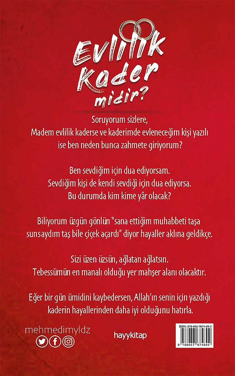 Evlilik Kader midir? - Mehmet Yıldız - Kitap Kapak Görseli 2