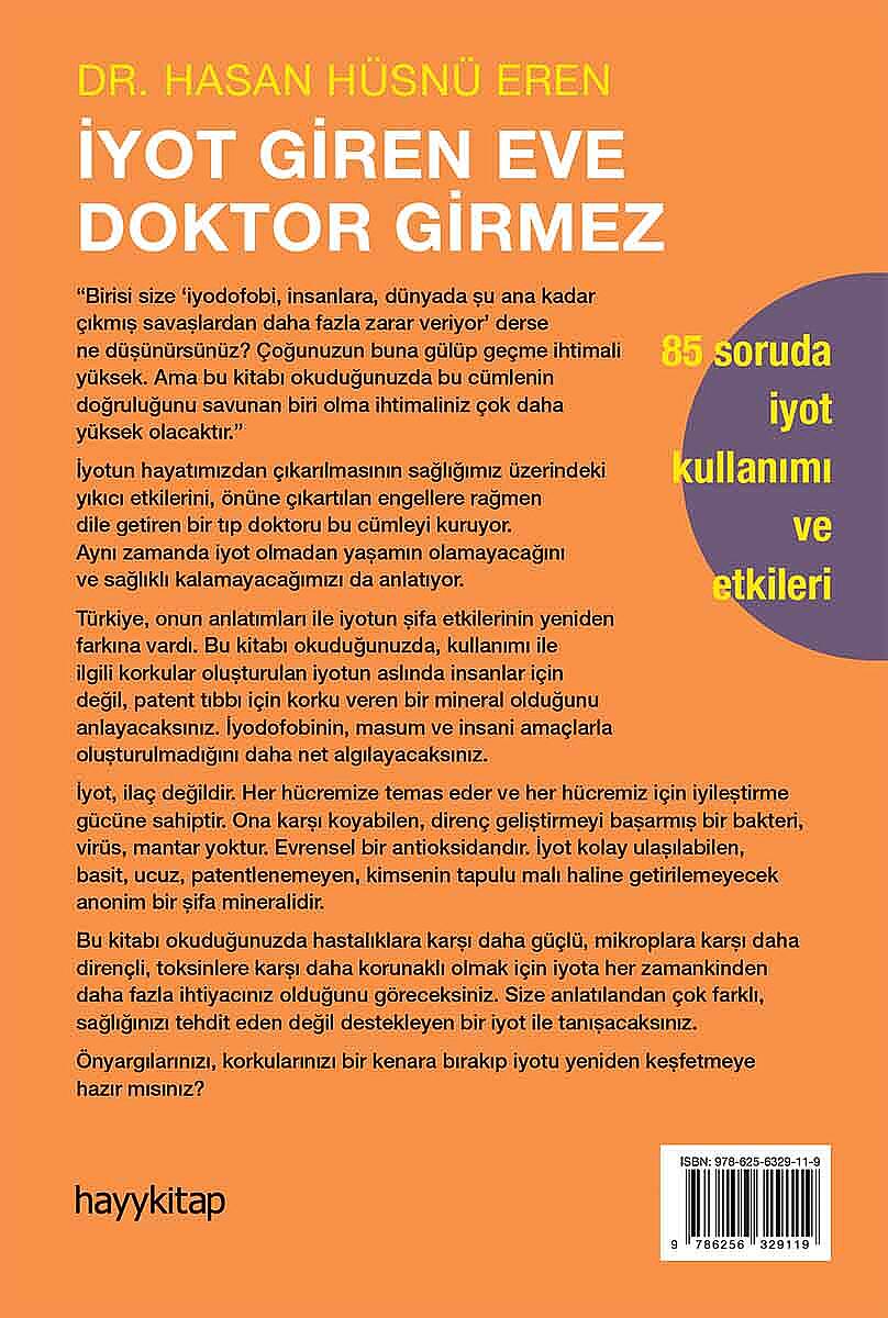 İyot Giren Eve Doktor Girmez - Dr. Hasan Hüsnü Eren - Kitap Kapak Görseli 2