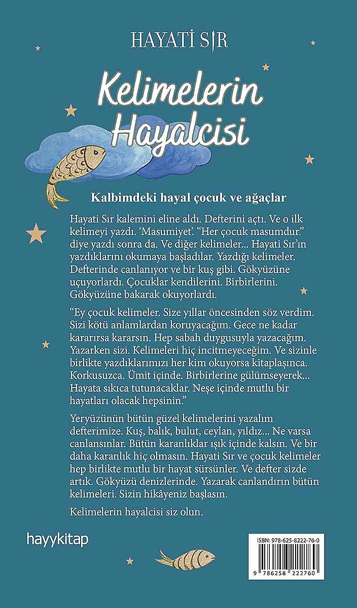 Kelimelerin Hayalcisi - Hayati Sır - Kitap Kapak Görseli 2
