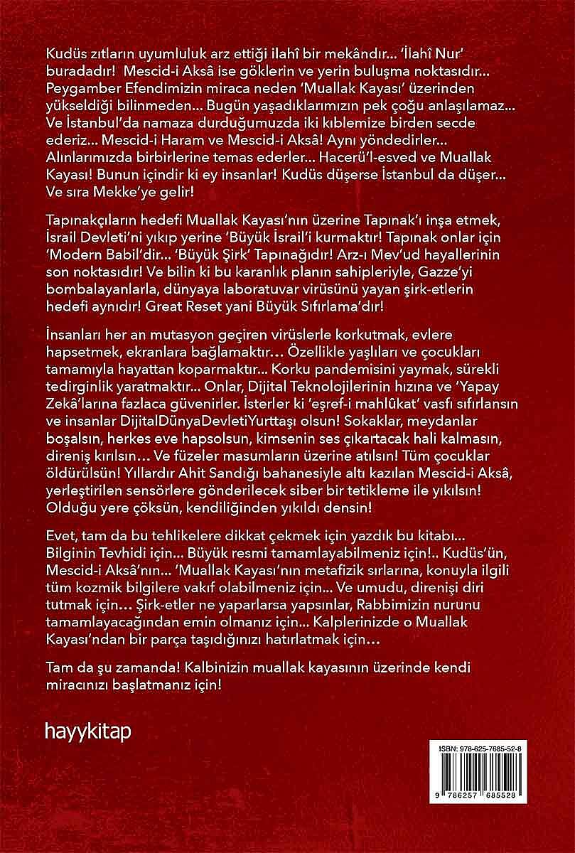 Mescid-i Aksâ'nın Metafizik Sırrı - Hayati Sır - Kitap Kapak Görseli 2