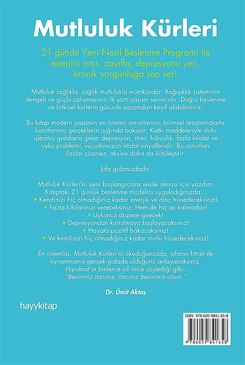 Mutluluk Kürleri - Dr. Ümit Aktaş - Kitap Kapak Görseli 2