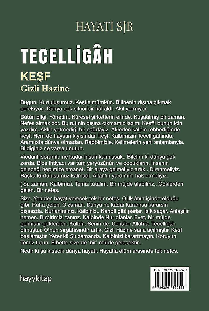 Tecelligâh - Hayati Sır - Kitap Kapak Görseli 2